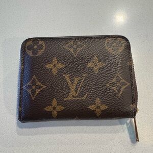 Louis Vuitton Brown Leather Wallet